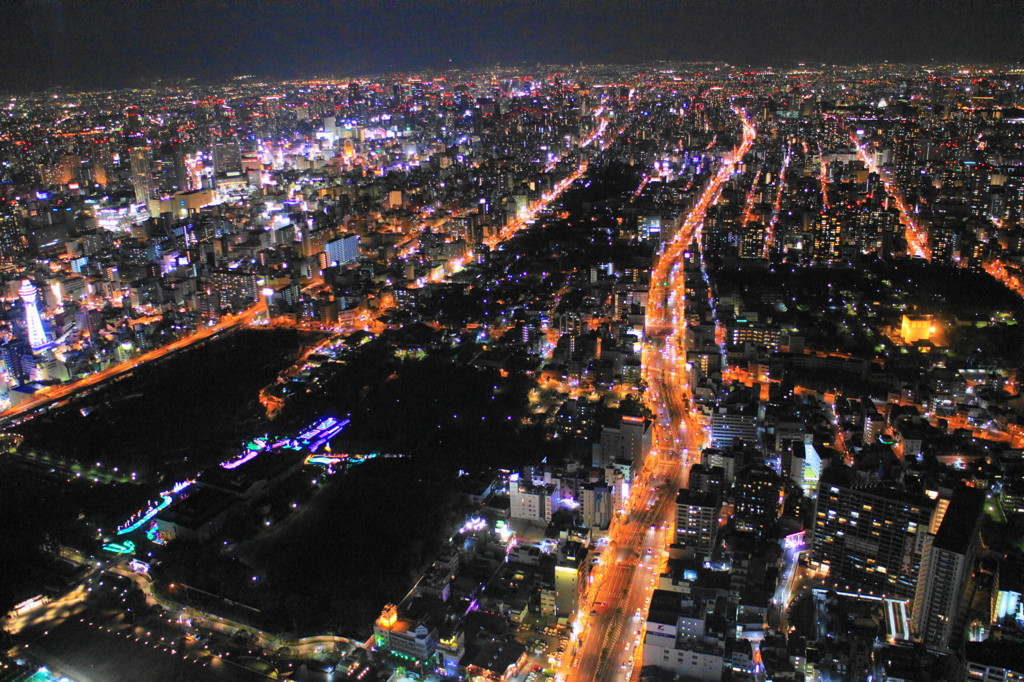 あべのハルカス東側夜景