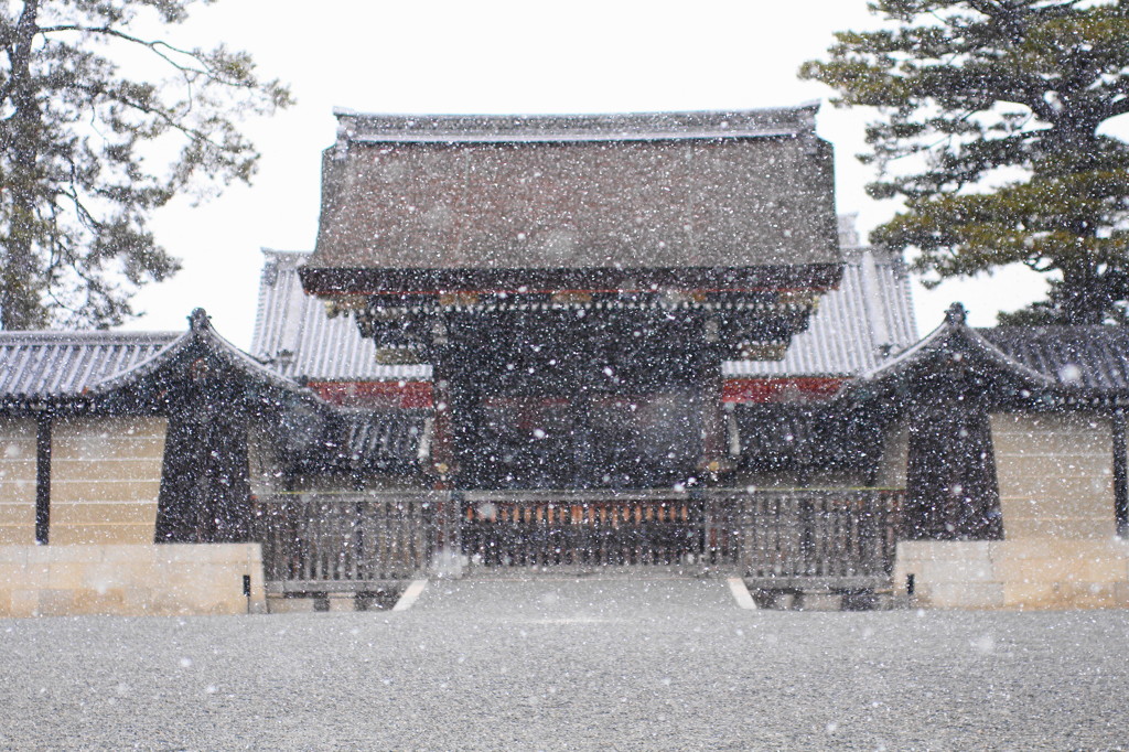 雪の京都御所