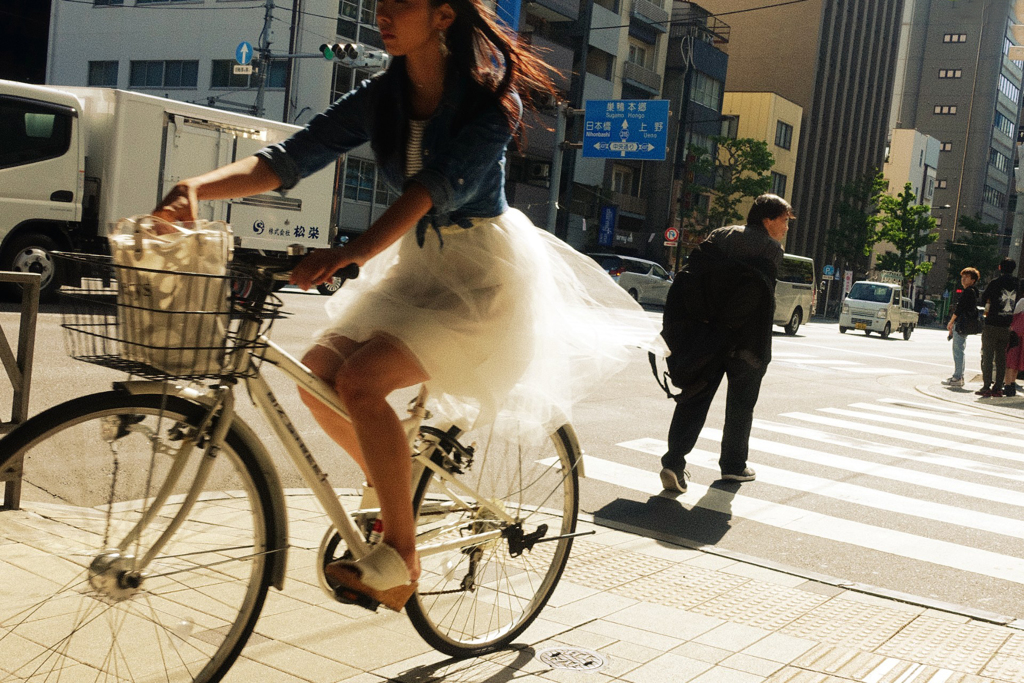 スカート 自転車 ショップ 風