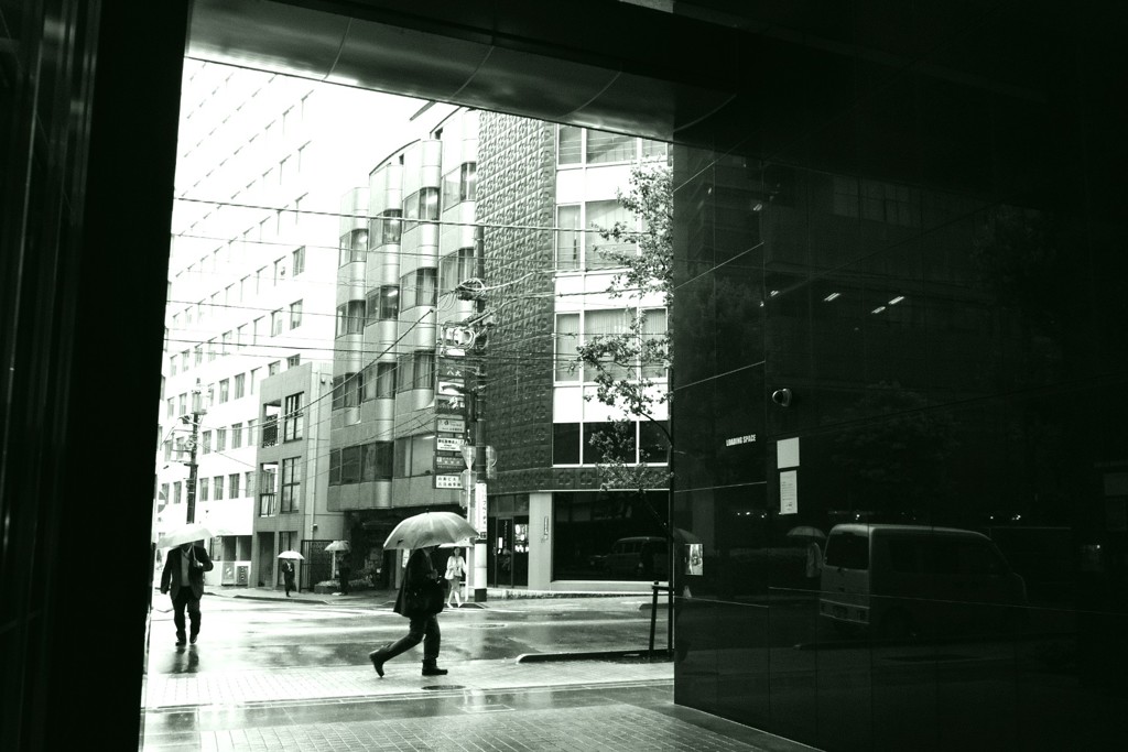 雨のランチタイム
