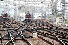大和西大寺駅の線路
