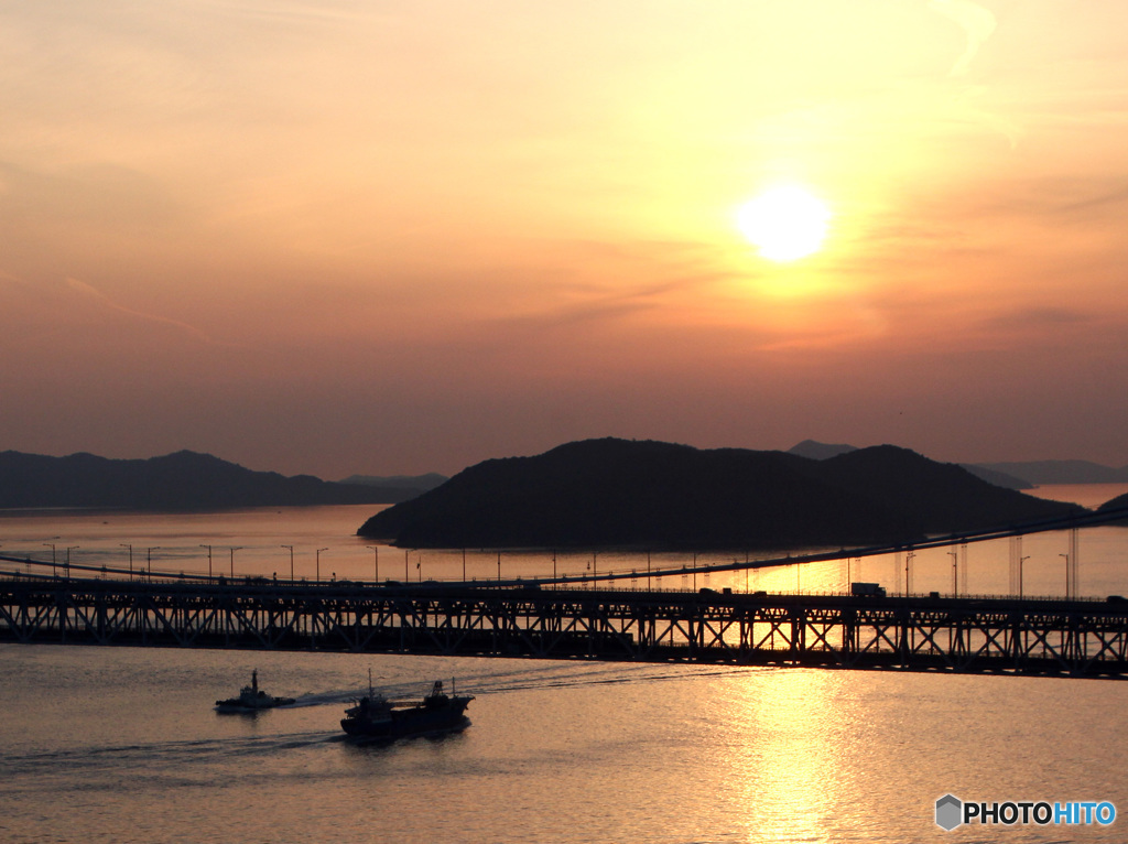 瀬戸の夕日