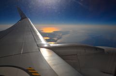 飛行機から