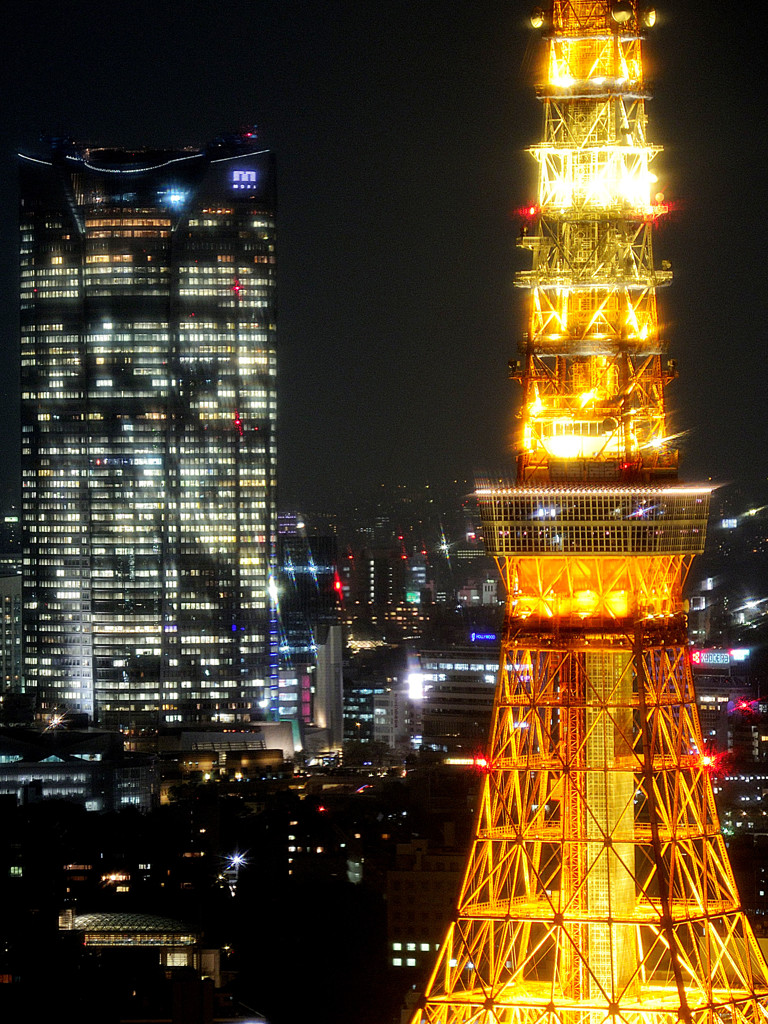 六本木ヒルズと東京タワー