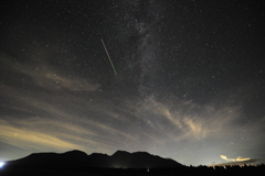 久住連山とペルセウス座流星群