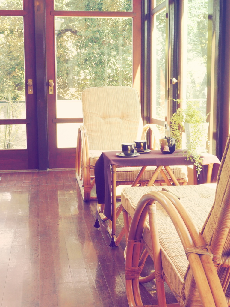 ちょっとお茶でも。