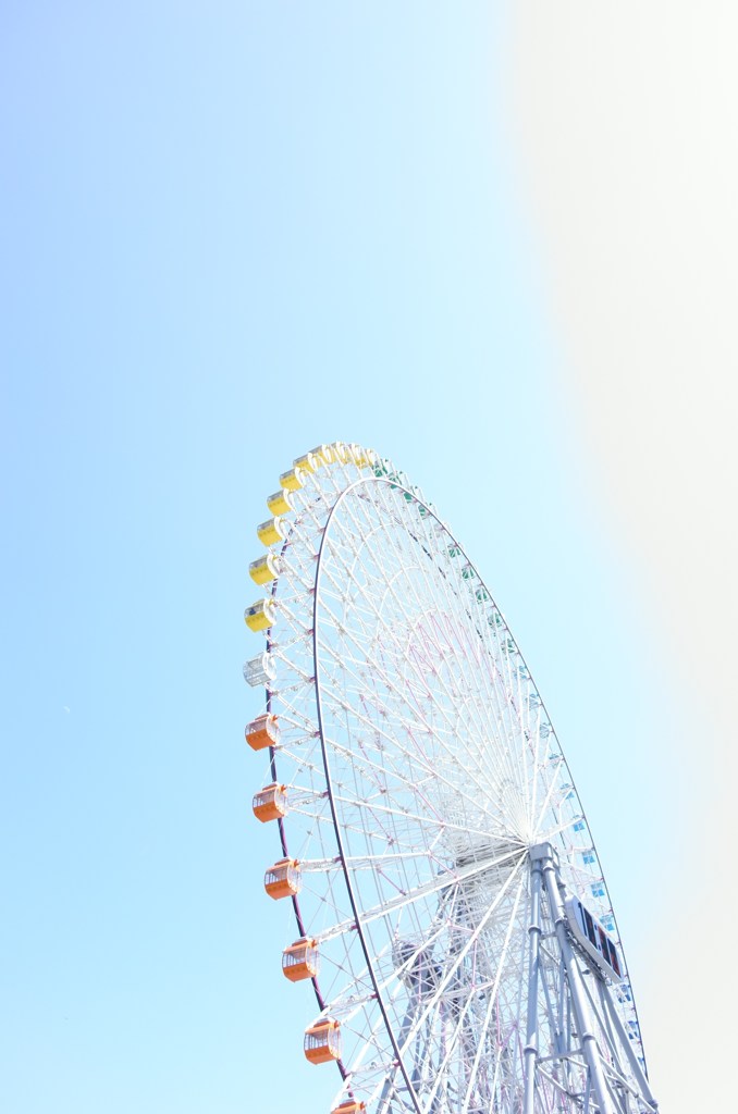 見上げる