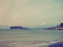 富士山と江の島