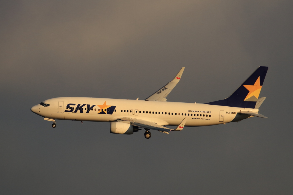 スカイマーク　B737 (アプローチ)