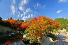 広島空港近くの三景園にて