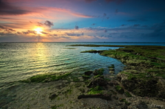 ～Low tide sunset～