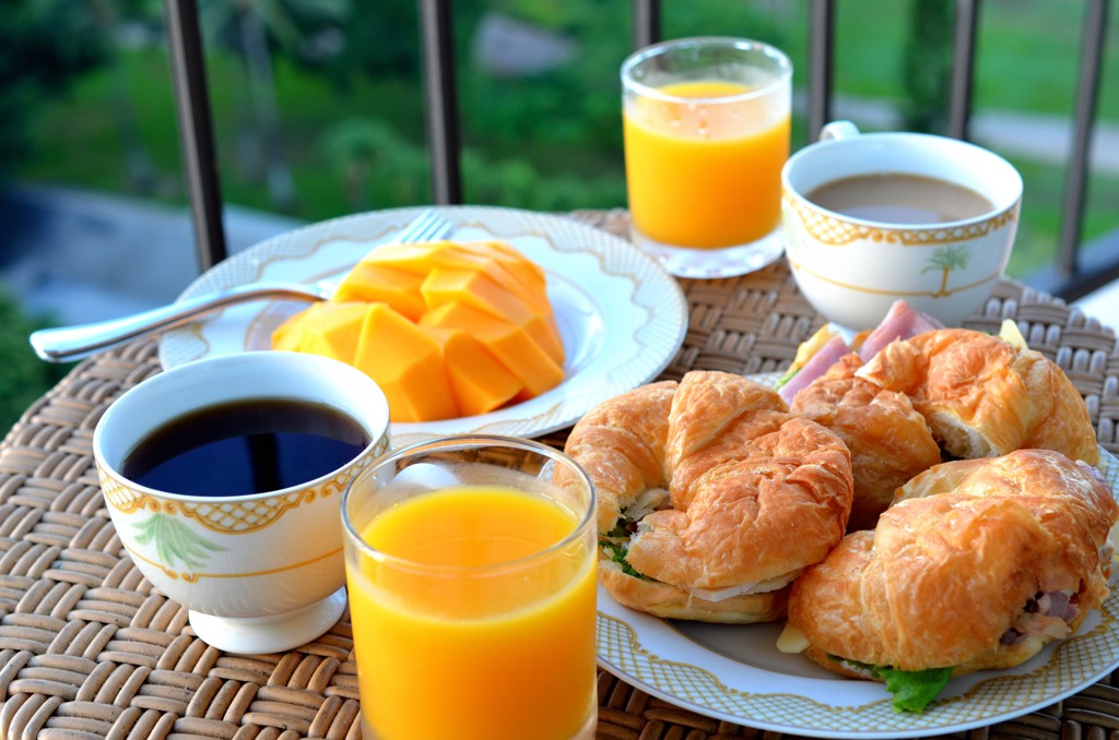 Breakfast in my room