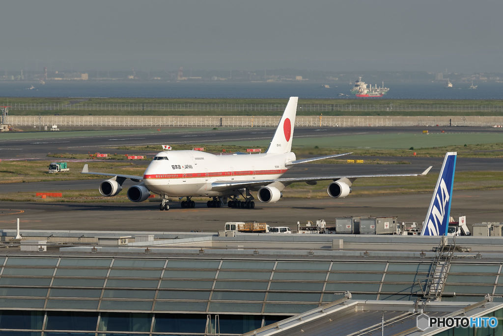 羽田空港の展望デッキ