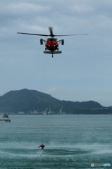 海上自衛隊 UH-60J 救難展示