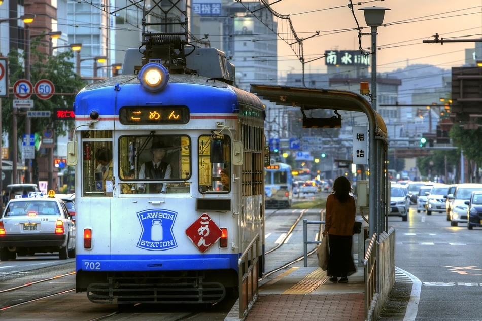 夕暮れ電車