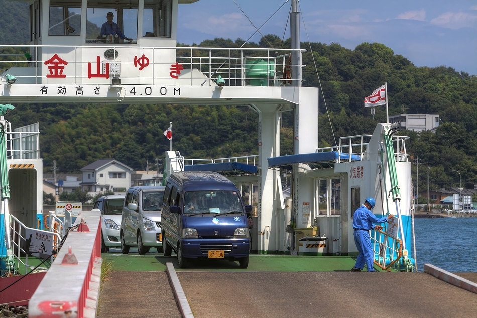 穏やかな下船模様