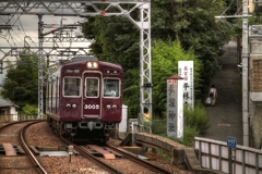 坂道と阪急電車