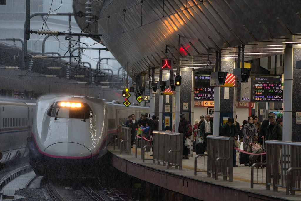 豪雨の21番線