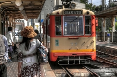 道後 来る人 帰る人