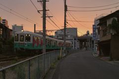 夕暮れ散歩の瓦町