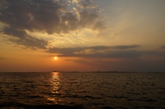 関空の夕暮れ
