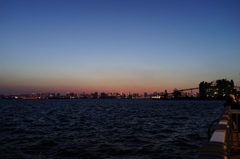 若洲海浜公園の夕景