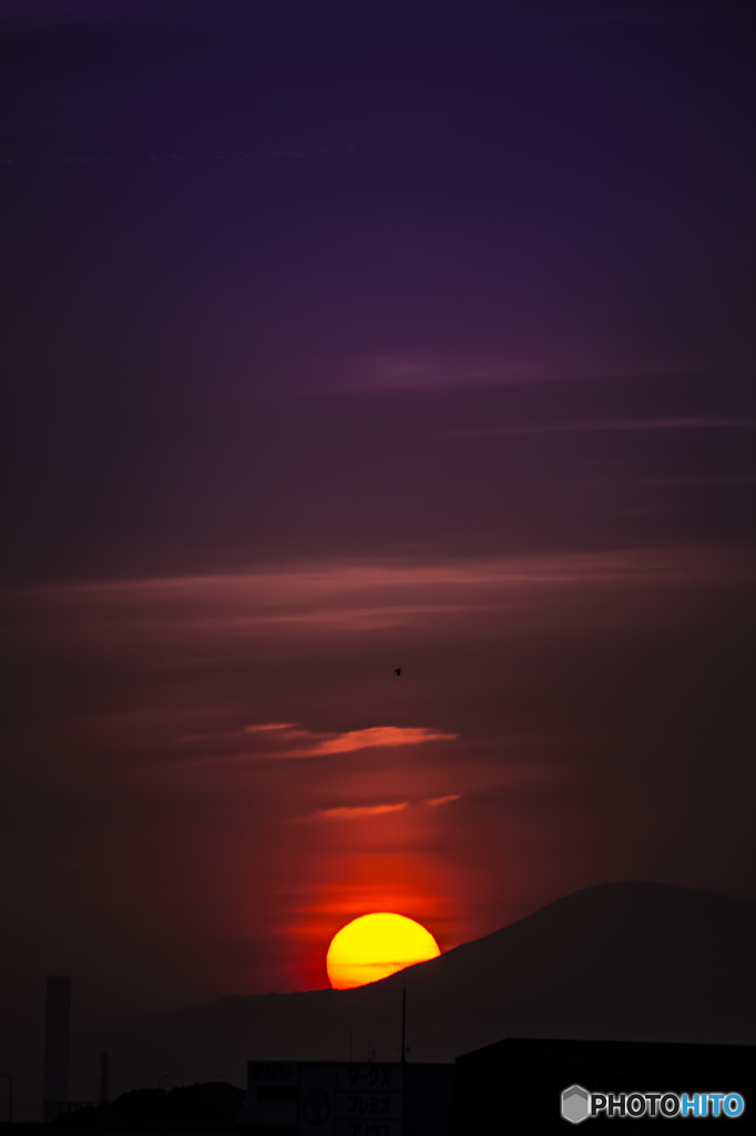 夕日