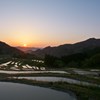 水張田の夜明け