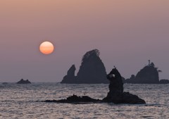 大田子海岸の夕景