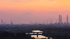 市原の夕景