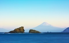 雲見海岸の朝景