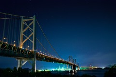 瀬戸大橋と星