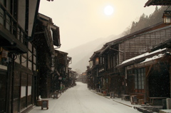 雪の中山道