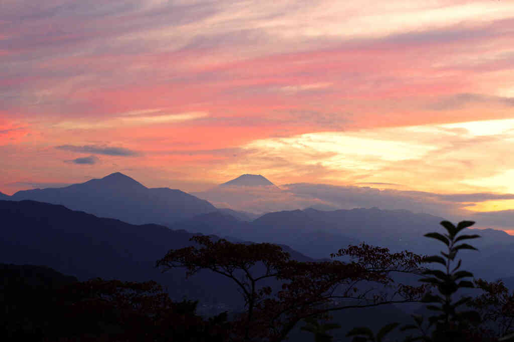 高尾の夕焼け