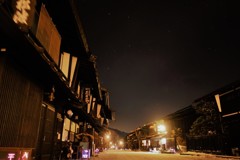 奈良井の夜空