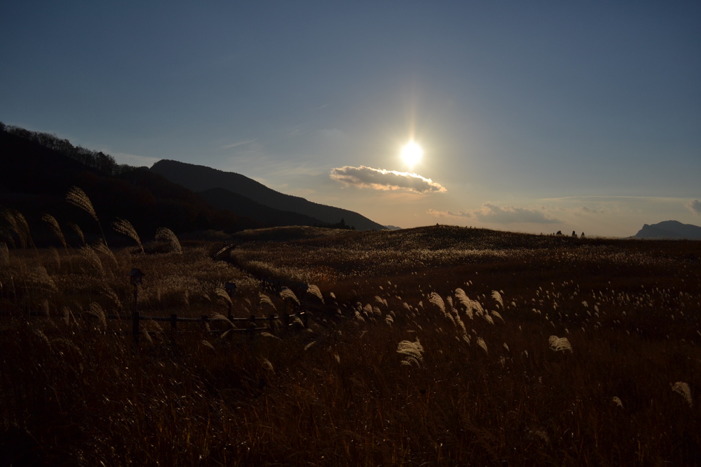 曽爾高原夕暮れ１