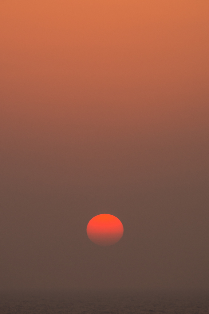 消えゆく夕日
