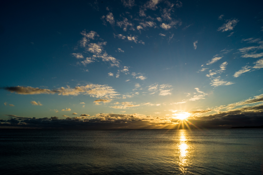 before sunset
