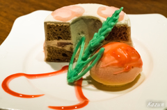 桃と麦茶の