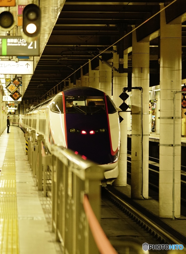 惜しい、、　しんかんせーんと　駅長！！