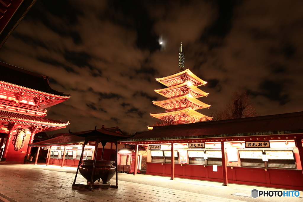 浅草寺五重塔～