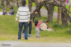 桜舞うなかで、、、、