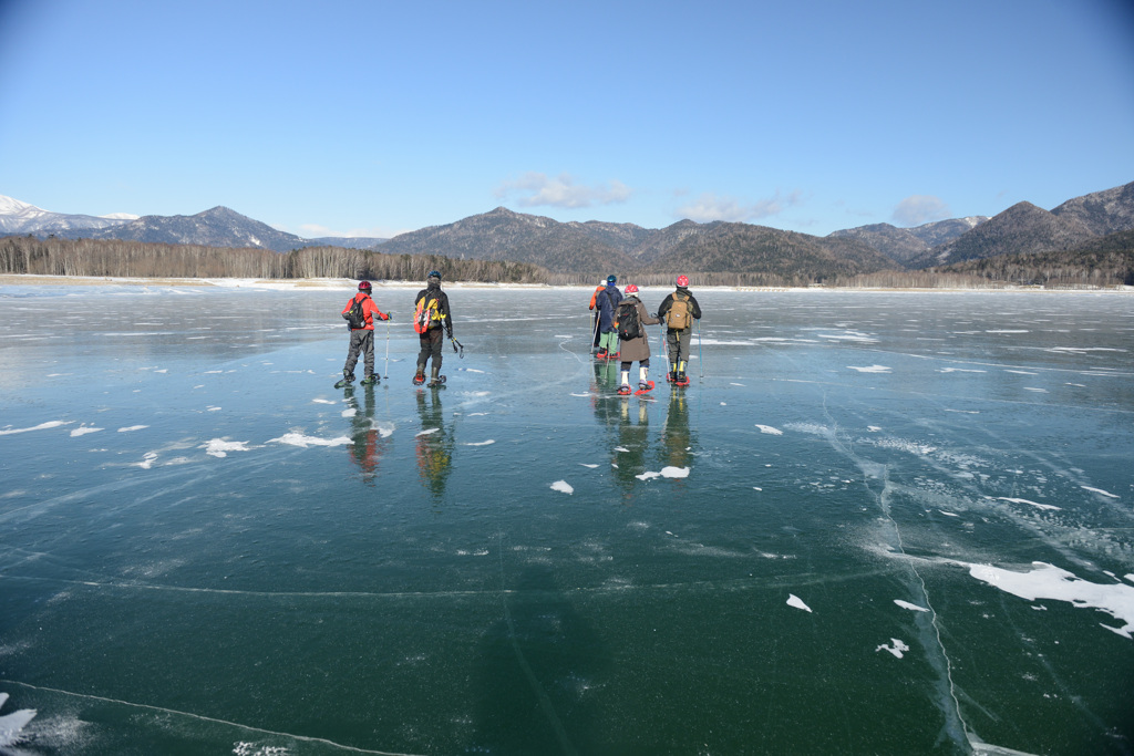 糠平湖・湖面ウォーク