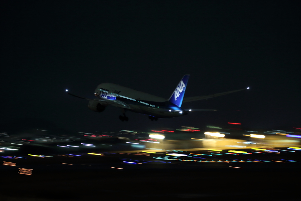 ようやくB787の夜撮ができました！