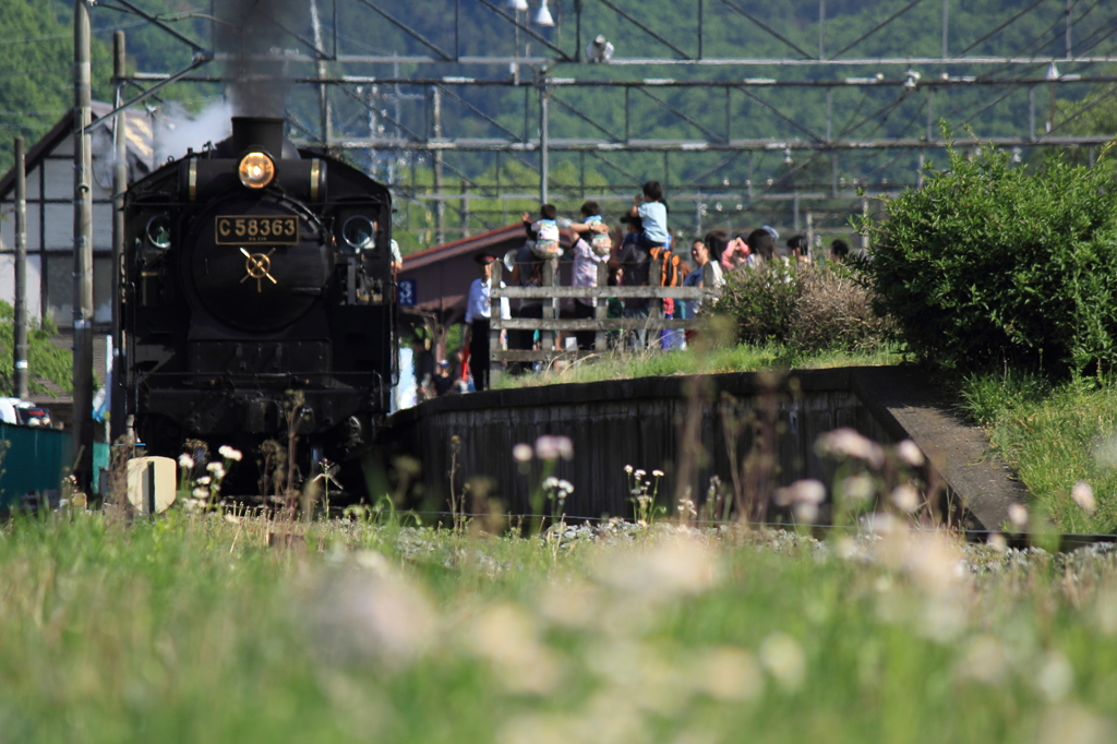 Ｃ58パレオエクスプレス長瀞駅停車中！