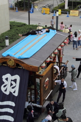 祭りの途中休憩