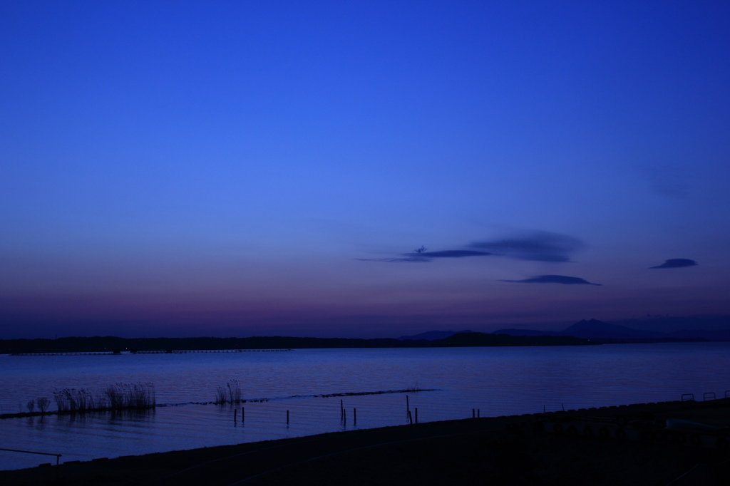 夕景　-霞ヶ浦-