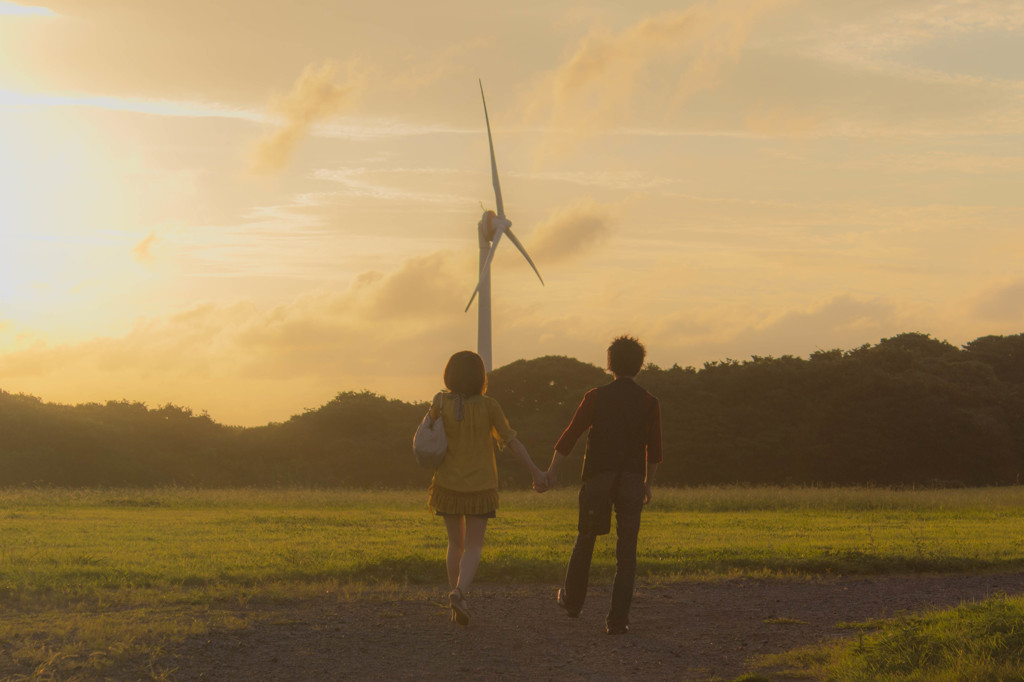 夏の夕日、時々リア充…。