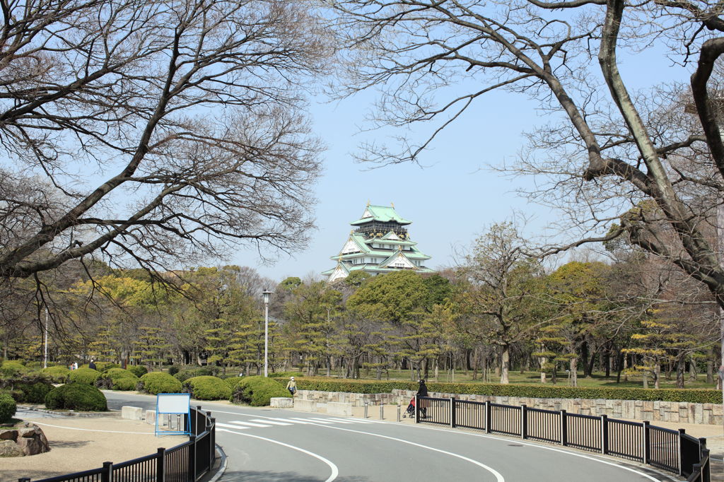 大阪城。