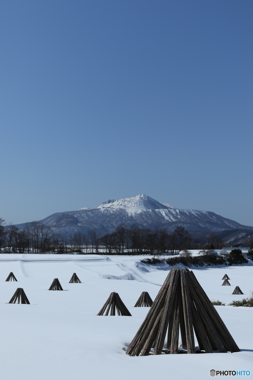 有珠山冬景色